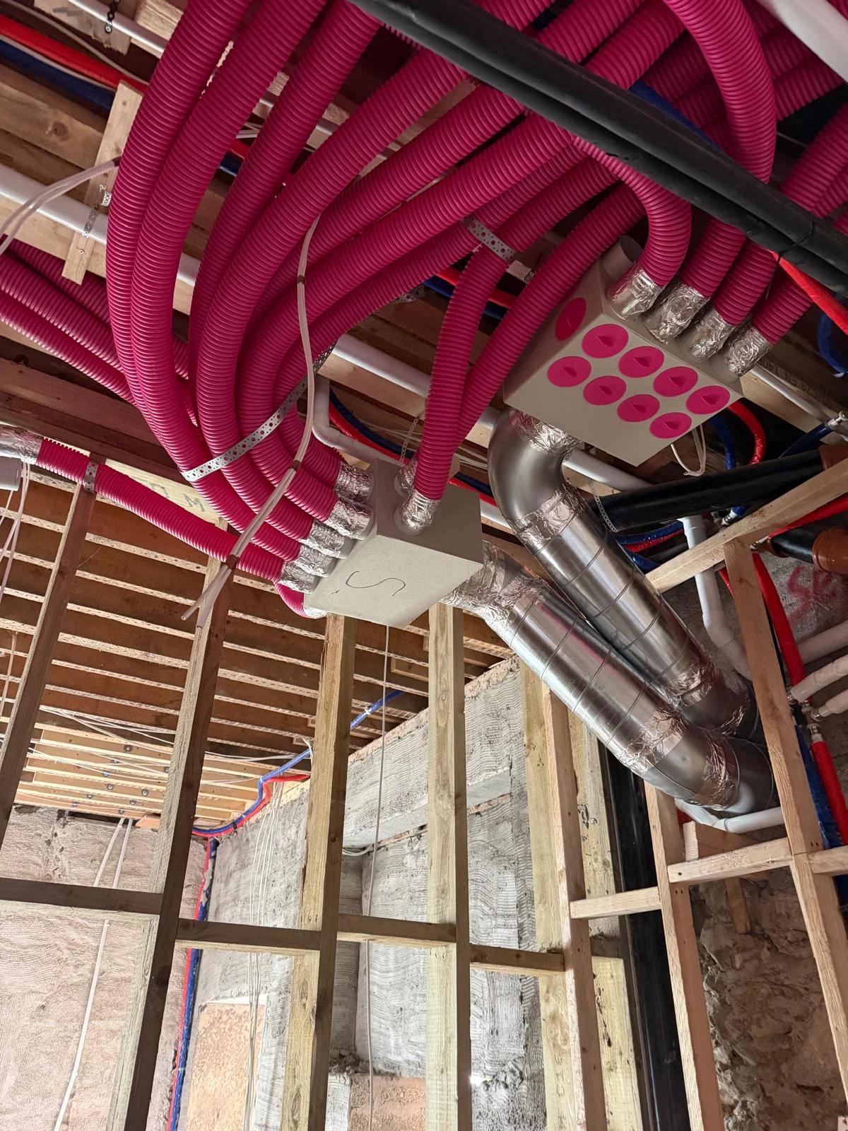 HVS domestic ventilation installation on-site